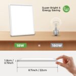 zemty 2er-Pack LED-Deckenleuchte 22cm – 2100lm, 3 Farbtemperaturen, Wasserfest für Küche & Bad – Bild 4