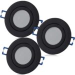 YanFeiYit LED Einbaustrahler 3er Set dimmbar IP44 – 5W Warmweiss 230V für Bad & Aussen