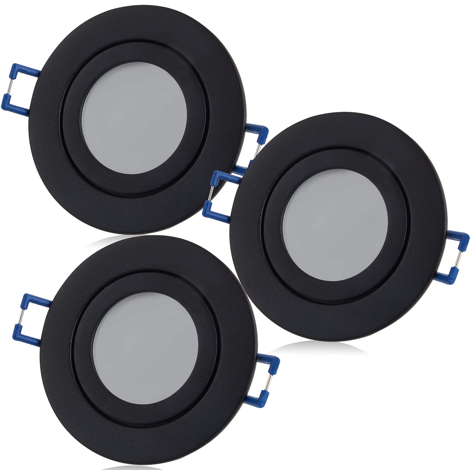 YanFeiYit LED Einbaustrahler 3er Set dimmbar IP44 – 5W Warmweiss 230V für Bad & Aussen