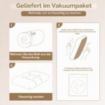 EHEYCIGA Hundebett 75x50cm mit Plüsch & rutschfester Unterseite – Waschbares Hundekissen für kleine Hunde – Bild 8