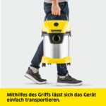 KÄRCHER WD 3 S V-17/4/20 Nass-/Trockensauger – 1.000 W Mehrzwecksauger mit Patronenfilter – Bild 3