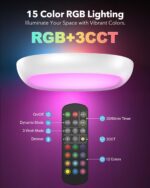 Tedmos RGB Akku Deckenlampe 12000mAh mit Bewegungsmelder & Fernbedienung – IP54 Wasserdicht – Bild 6