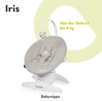 Lionelo Iris Elektrische Babywippe 360° drehbar – 5 Wiegegeschwindigkeiten für Babys bis 9 kg – Bild 3