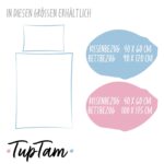 TupTam Kinder Wendebettwäsche 135x100 cm – Baumwolle mit Reissverschluss – Bild 7