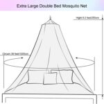 Wnqou Bett Baldachin Moskitonetz – Prinzessin Himmel für Kinderzimmer & Schutz – Bild 2