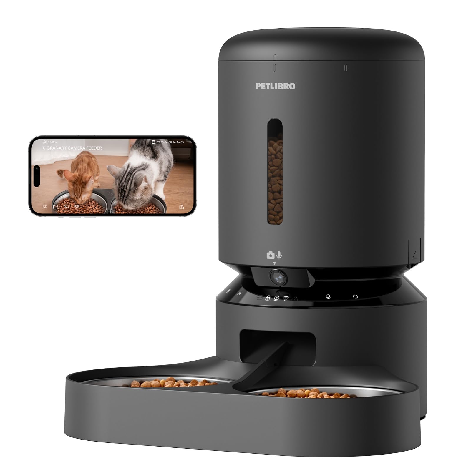 PETLIBRO 5L Futterautomat mit 1080P Kamera – Intelligente App-Steuerung für Katzen & kleine Hunde
