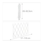 Relaxdays Hundeabsperrgitter Bambus – Ausziehbar bis 118 cm für Treppen & Türen – Bild 3