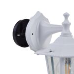 EGLO Laterna 4 Außen-Wandlampe – Klassische Laterne aus Aluguss & Glas, IP44 – Bild 6