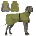 WUFANC Hunderegenmantel XL mit reflektierendem Design – wasserdichte Schutzjacke für alle Jahreszeiten