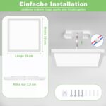 TOPPLEE 18W LED Deckenleuchte mit Radar-Bewegungsmelder – 2450 Lumen für Flur & Garage – Bild 6