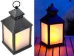 Lunartec LED-Laterne Outdoor mit Flammeneffekt & Timer – Stimmungslicht für Balkon & Terrasse – Bild 2