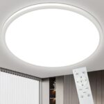Bowfar 49cm LED Deckenleuchte 46W – Dimmbar 3000–6500K mit Fernbedienung
