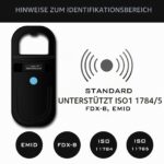 Smoostart Tierchip Lesegerät ISO11784/85 FDX-B – Professioneller Mikrochip Scanner für Hunde & Katzen – Bild 6