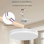 MGEELED LED Deckenleuchte 36W 4300LM 3000K – Energiesparend für Badezimmer & Wohnräume Ø23cm – Bild 7