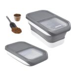 Druuzyl Hundefutter Aufbewahrungsbox 5kg – Luftdichter Futterbehälter mit Messbecher