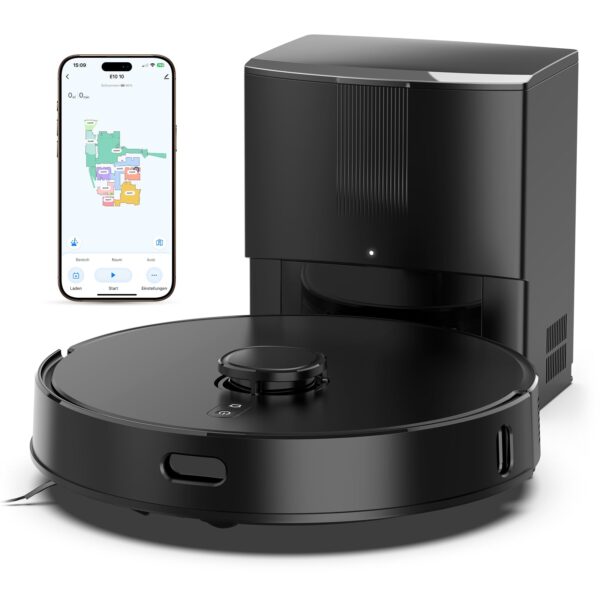 BOTLUXE E10+ Saug- und Wischroboter mit 8000Pa & LiDAR – Intelligente Reinigung für Tierhaare