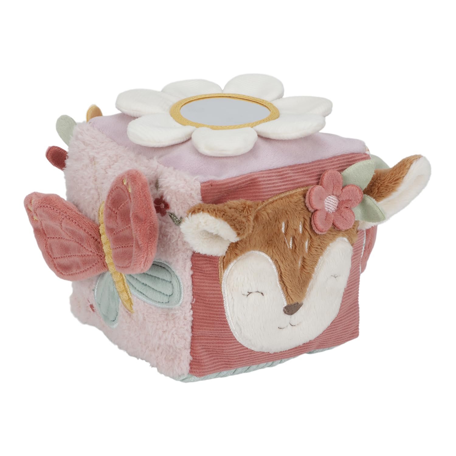 Little Dutch Fühlwürfel Fairy Garden 14x14 cm – Aktivitätswürfel ab Geburt