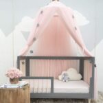 OldPAPA Kinder Betthimmel 240 cm Rosa – Premium Moskitonetz Baldachin für Babybett – Bild 3