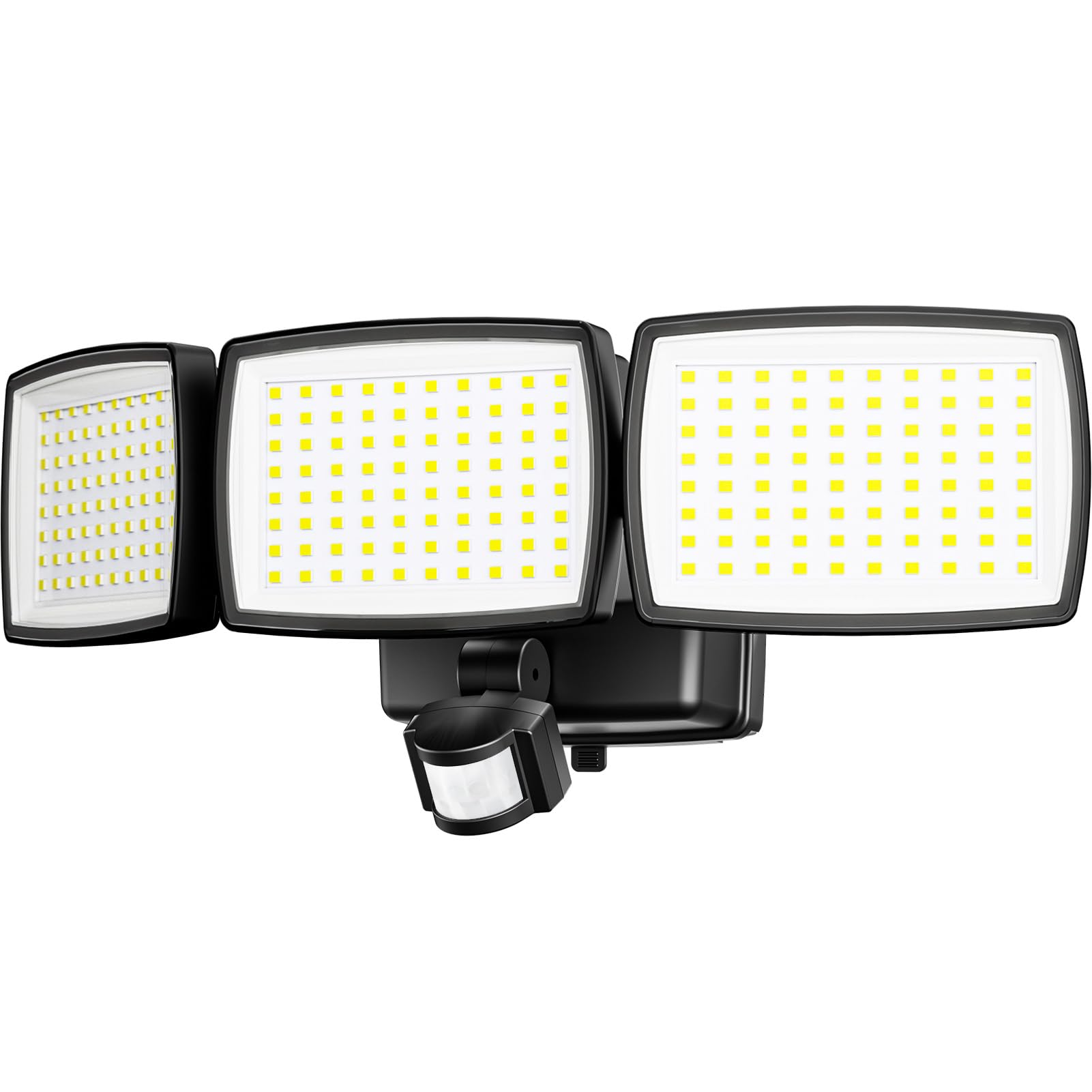 KIBTOY 240 LED Bewegungsmelder Aussen – 1500 Lm Batterie-Sicherheitsleuchte IP65