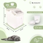 Mobiclinic FeedPet Futterbehälter 20L – Luftdichter Futterspeicher für Hunde & Katzen – Bild 2
