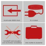 Practixx PX-BH-5 Bohrhammer 1050W mit 5J Schlagkraft – 3in1 Abbruchhammer für Beton & Stein – Bild 6