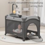 Trimigo 4-in-1 Reisebett & Beistellbett – Höhenverstellbar, faltbar & platzsparend für Babys 0–3 Jahre – Bild 4