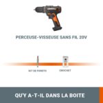 WORX WX108.9 Akkubohrschrauber 20V mit 2-Gang-Getriebe – Bohren & Schrauben – Bild 6