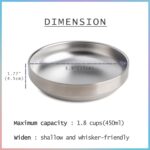2er Set Katzennäpfe aus Edelstahl 15 cm – Schnurrhaare-freundlich & spülmaschinenfest – Bild 2
