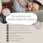 HOBEA-Germany Stillkissen 190 cm Waffelmuster Taupe – OEKO-TEX® & IGR zertifiziert – Bild 3