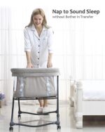 UBRAVOO Bravo Basic Reisebett mit Matratze – Faltbares Babybett mit Schaukelfunktion & Rädern – Bild 4
