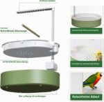Tismels Vogeldusche mit USB-Pumpe – Automatisches Vogelbad für Wellensittiche & Papageien – Bild 5