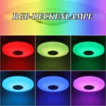 TODEHI 36W RGB LED Deckenleuchte mit Bluetooth Lautsprecher – Dimmbar & APP-steuerbar – Bild 5
