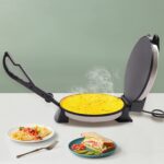 Wulimasun Elektrische Tortillapresse 1800W – Doppelseitig beheizt für Fladen & Tortillas – Bild 2
