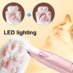 DONGKER Kabellose Hundeschermaschine mit LED-Licht – Superleise Pfotentrimmer für Hunde & Katzen – Bild 3