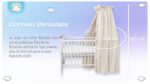 balbina Baldachin 240 x 165 cm aus 100% Baumwolle – Betthimmel mit Rüsche für Kinderbett – Bild 5