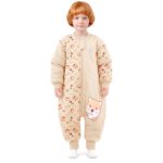 MIKAFEN Baby-Winterschlafsack mit Beinen & abnehmbaren Ärmeln – 100% Baumwolle, 3.5 tog