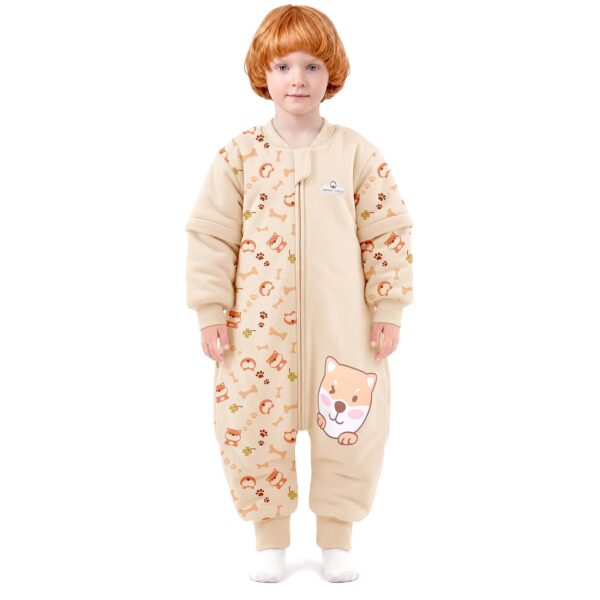 MIKAFEN Baby-Winterschlafsack mit Beinen & abnehmbaren Ärmeln – 100% Baumwolle, 3.5 tog