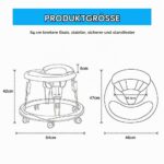 Lauflernhilfe Rollator für Babys 6-18 Monate – Verstellbar & Faltbar für Mädchen & Jungen – Bild 2