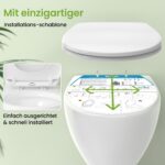 YEAUPE PRO Toilettensitz Duroplast mit Absenkautomatik – Oval, bis 150 kg belastbar – Bild 8