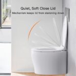 Pipishell WC-Sitz mit Absenkautomatik & Quick-Release – O-Form Toilettensitz Weiss – Bild 5