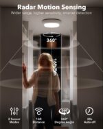 Tedmos Akku-Deckenleuchte mit Bewegungsmelder – 12000mAh, IP54, Fernbedienung, Badezimmer – Bild 3