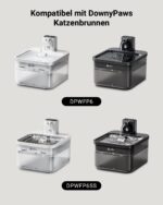 DownyPaws Katzenbrunnen Ersatzfilter 6er Set – Mehrstufiges Filtersystem für DPWFP6 – Bild 2