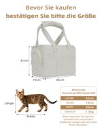 ONECUTE Hundetrage 43x19x31 cm – Soft Sided Transporttasche für kleine Hunde & Katzen – Bild 2
