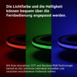 MeLiTec Deckenleuchte mit Ventilator DV06 – RGB-dimmbar, Timer & Fernbedienung – Bild 6