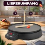 Clatronic Crêpes Maker Ø29 cm mit Antihaftbeschichtung – Professionelle Crêpes für Zuhause – Bild 5