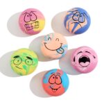 SCHITEC Quietsch-Spielbälle 6er Set – Interaktives Latex-Hundespielzeug für Welpen & kleine Hunde