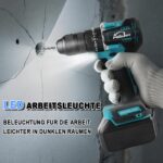 AUTOJARE 13mm Akku Schlagbohrschrauber mit Makita 18V – 90 N.m bürstenlos – Bild 6