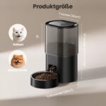 Evoliq 3L Automatischer Katzenfutterspender & 2,5L Wasserbrunnen – WiFi-App-gesteuert für bis zu 10 Mahlzeiten täglich – Bild 7