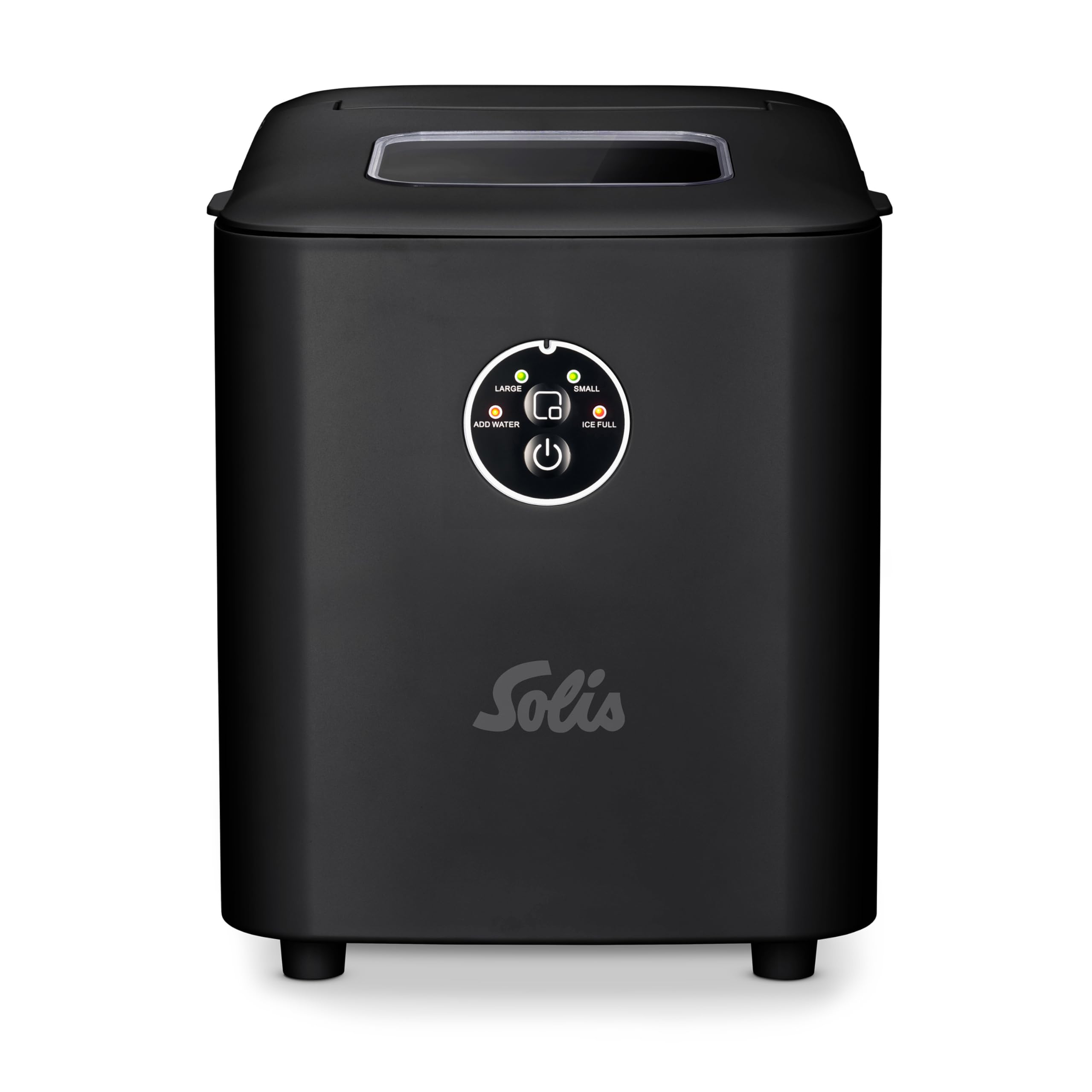 Solis Ice Cube Express Eiswürfelmaschine – 8 Eiswürfel in 8 Minuten, Schwarz
