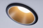 Paulmann Cole Coin Einbaustrahler 3-Stufen Dimmbar – LED Deckenleuchte Schwarz/Gold – Bild 9